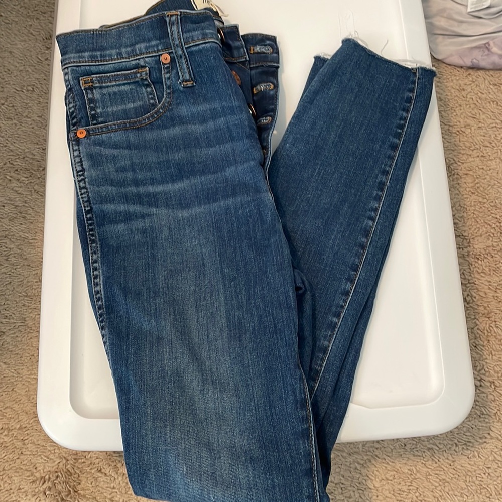 Madewell 10” high rise skinny jeans